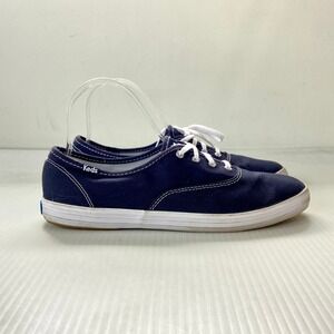 Keds Champion Original Classic Lace Up Canvas Sneakers Navy Blue Womens 8.5